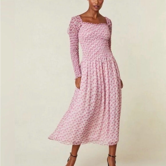LoveShackFancy Dresses & Skirts - Elegant Pink Floral Women's Dress